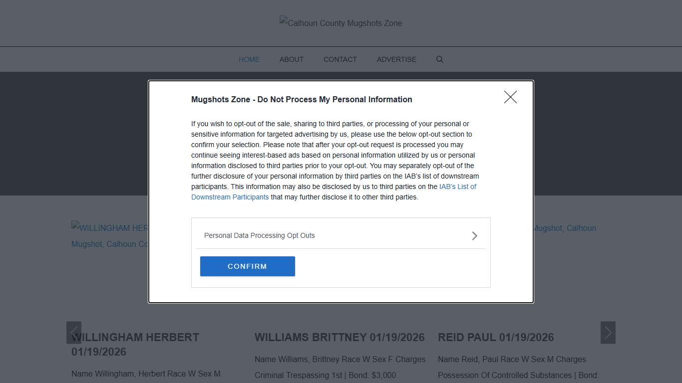 Calhoun County Mugshots Zone